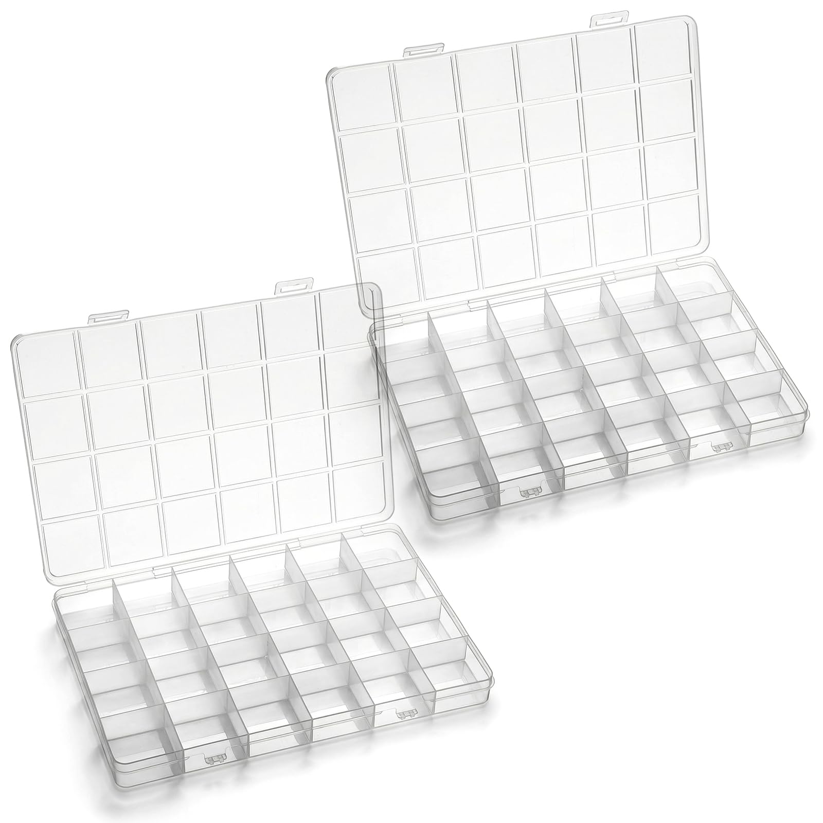 24グリッドプラスチックオーガナイザーボックス、調節可能な仕 - Washi Tape Set のレビューと価格