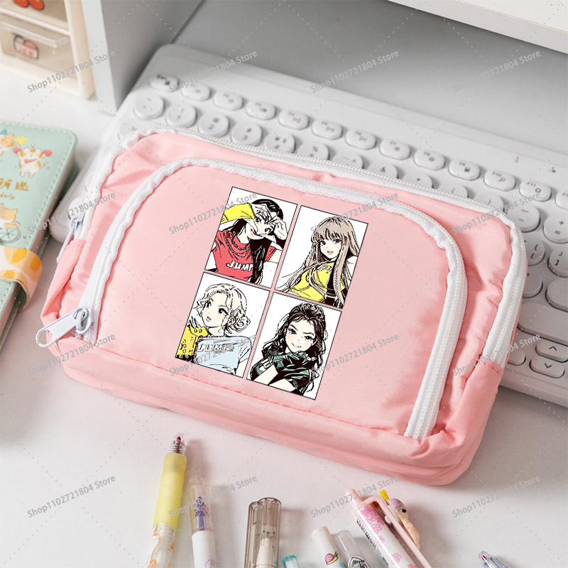 ブラックピンク大容量キャンバス鉛筆ケース学生用 Kpop B - Stationery Warehouse のレビューと価格