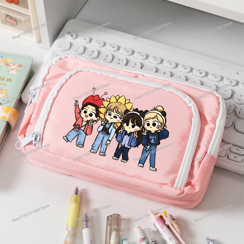 ブラックピンク大容量キャンバス鉛筆ケース学生用 Kpop B - Stationery Warehouse のレビューと価格