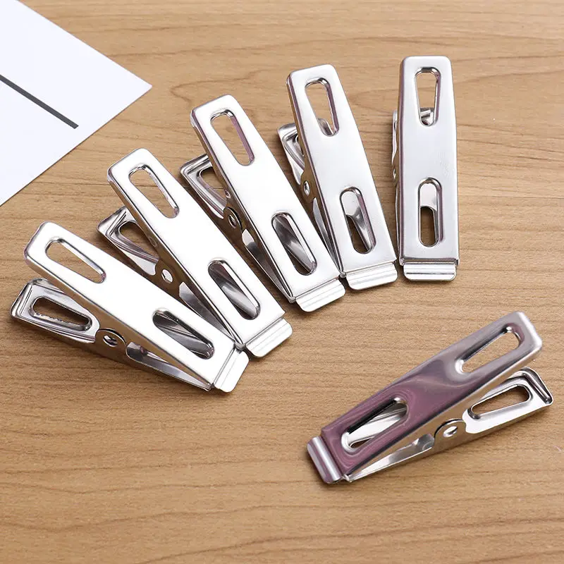 20個のステンレス鋼の平口洗濯バサミ、バインダークリップ、乾 - Binder Clip Assorted のレビューと価格