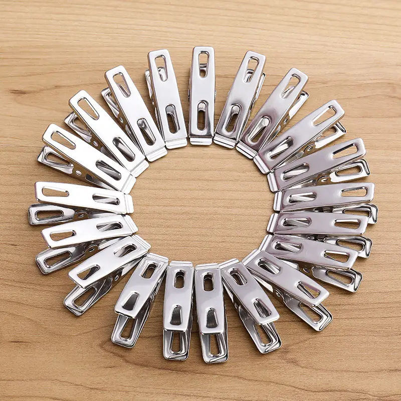 20個のステンレス鋼の平口洗濯バサミ、バインダークリップ、乾 - Binder Clip Assorted のレビューと価格