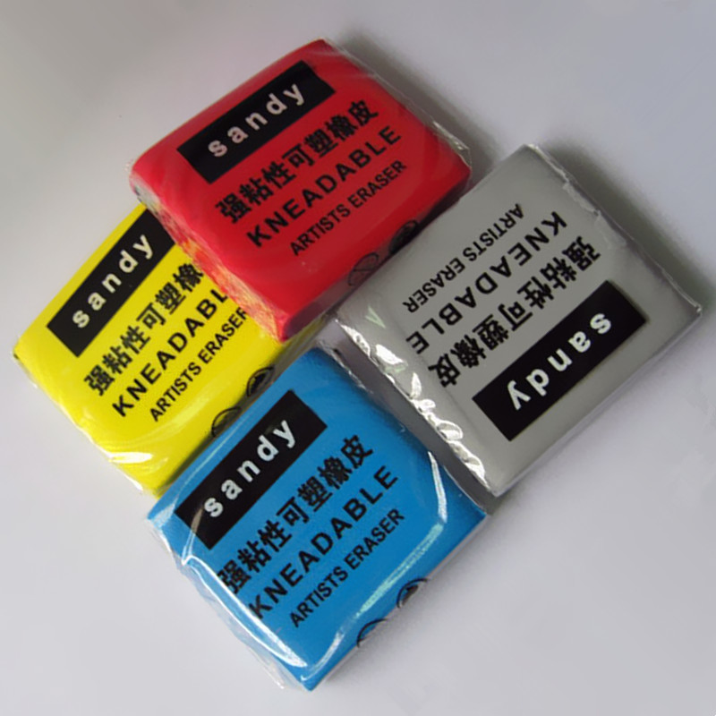 混練可能なゴムパステルスケッチ描画アート消しゴムアーティスト - Rubber Eraser Kneaded のレビューと価格