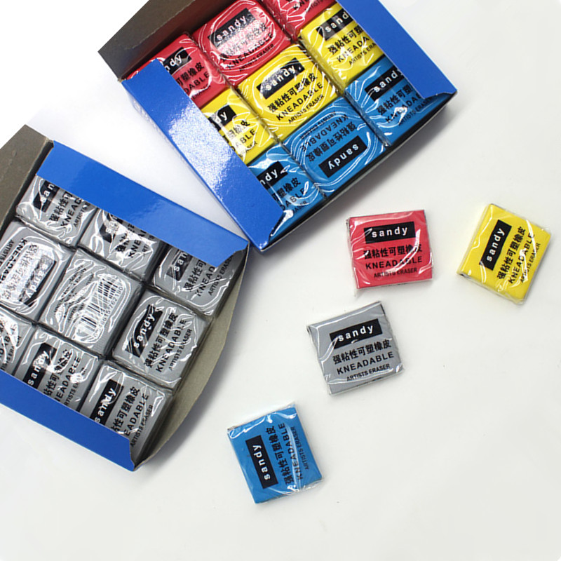 混練可能なゴムパステルスケッチ描画アート消しゴムアーティスト - Rubber Eraser Kneaded のレビューと価格