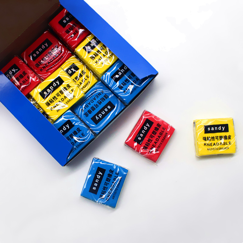 混練可能なゴムパステルスケッチ描画アート消しゴムアーティスト - Rubber Eraser Kneaded のレビューと価格