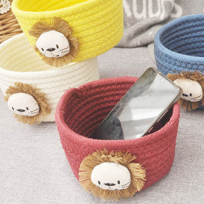 漫画ライオン織物収納バスケット子供のおもちゃ収納デスクトップ - Lion Stationery & Office Supply(Kunshan)Co.Ltd のレビューと価格