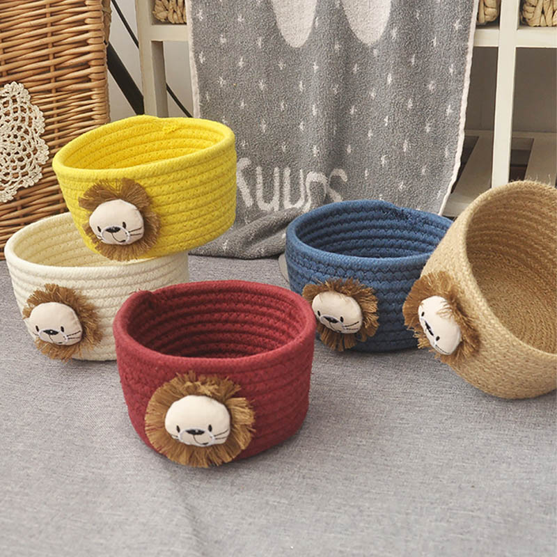 漫画ライオン織物収納バスケット子供のおもちゃ収納デスクトップ - Lion Stationery & Office Supply(Kunshan)Co.Ltd のレビューと価格
