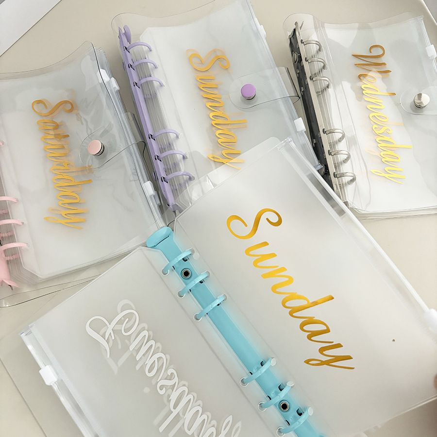 Sharkbang 1 セット A6 マカロン バインダー  - Planner Weekly Budget のレビューと価格