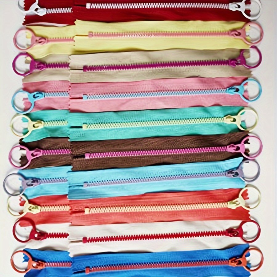 10個15cm-30cm混合樹脂ジッパー、3 #   プルル - Portfolio Folder Zip のレビューと価格