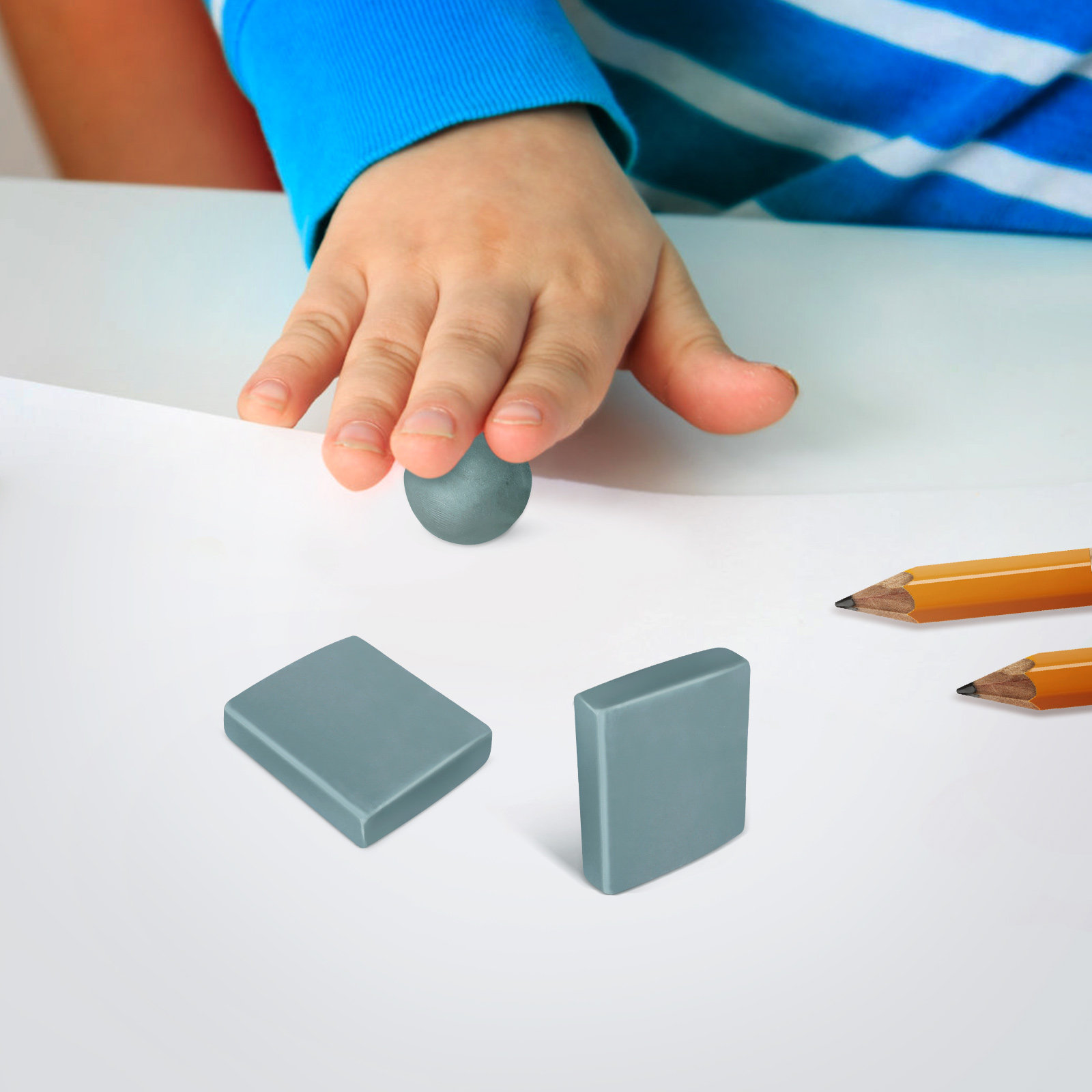 12個入りアーティスト用練り消しゴム、成形可能、描画用、ソフ - Rubber Eraser Kneaded のレビューと価格