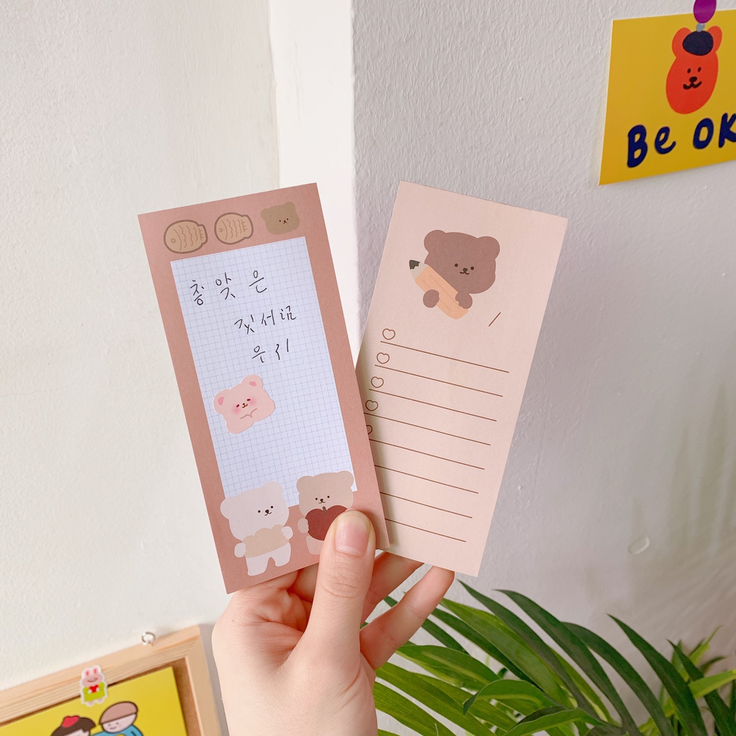 韓国のクマのクッキーの装飾メモ帳、メッセージパッド、メモ文房 - Office Stationery Supply List のレビューと価格
