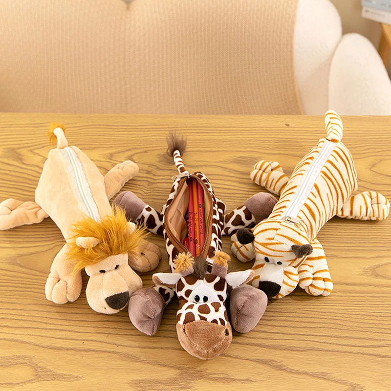 漫画の動物象ライオンぬいぐるみペンケース子供のための学校シー - Lion Stationery & Office Supply(Kunshan)Co.Ltd のレビューと価格
