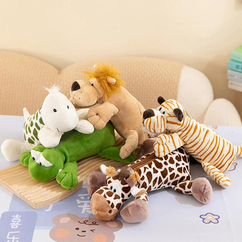 漫画の動物象ライオンぬいぐるみペンケース子供のための学校シー - Lion Stationery & Office Supply(Kunshan)Co.Ltd のレビューと価格