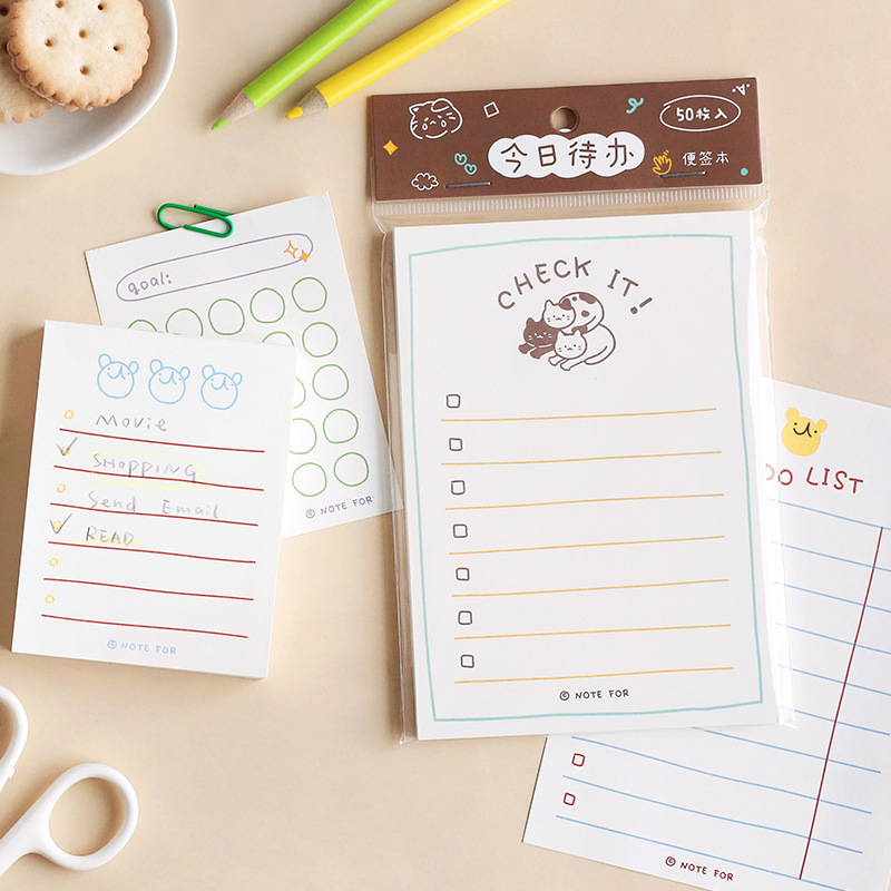 100枚/50枚入り キュートプランシリーズ メモ帳 かわい - Office Stationery Supply List のレビューと価格