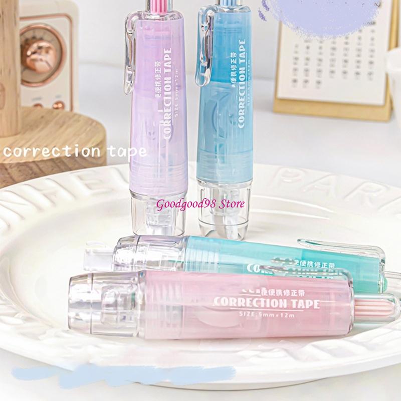 4pcs 5mmホワイトアウト補正テープ学校およびオフィス用 - Correction Tape Roller のレビューと価格