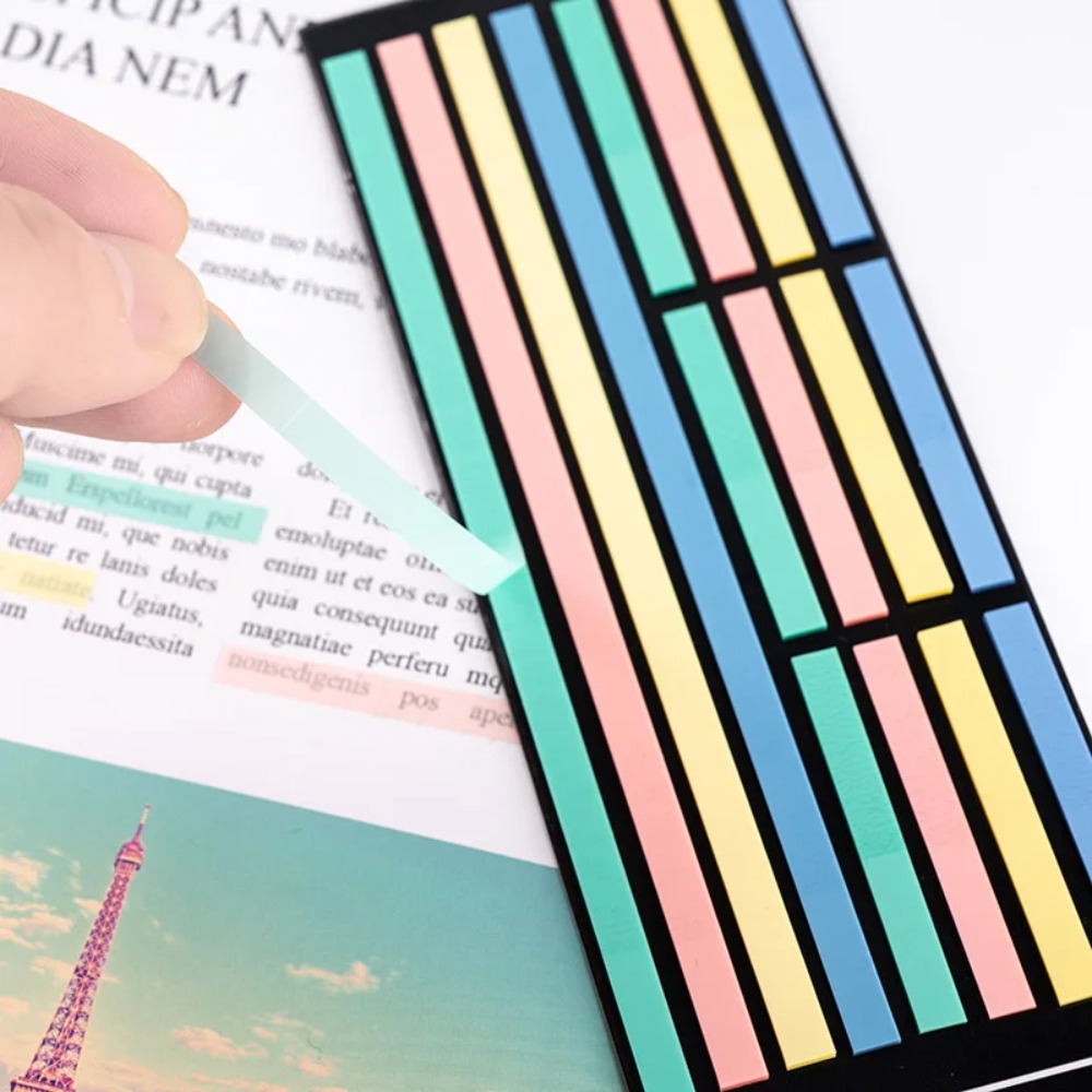 160枚入り透明付箋紙、自己粘着式読書用注釈、書籍用メモ帳、 - Index Tab Divider のレビューと価格