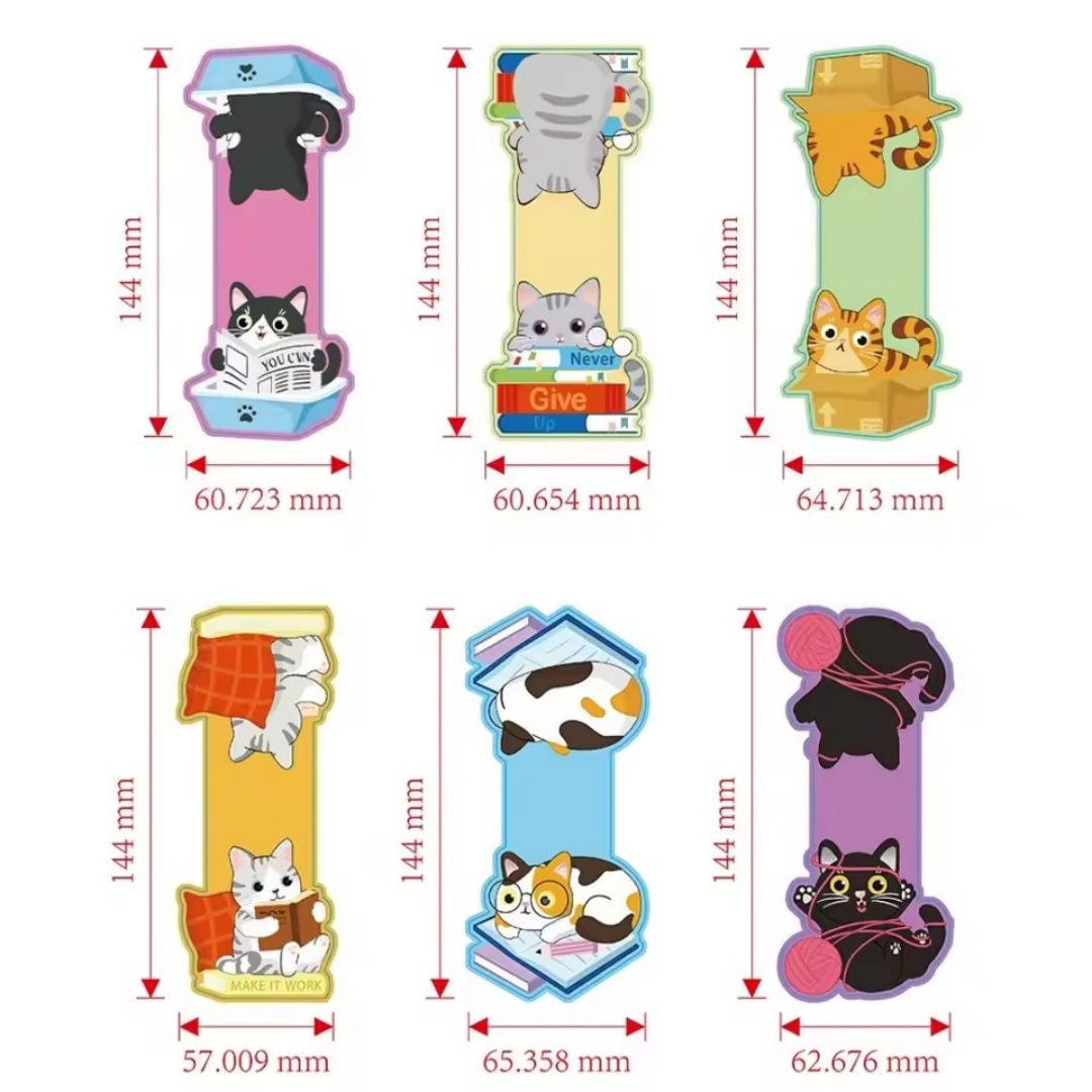 1 セットクリエイティブ猫パターン磁気ブックマーク 3 デザ - Bookmark Magnetic Clip のレビューと価格