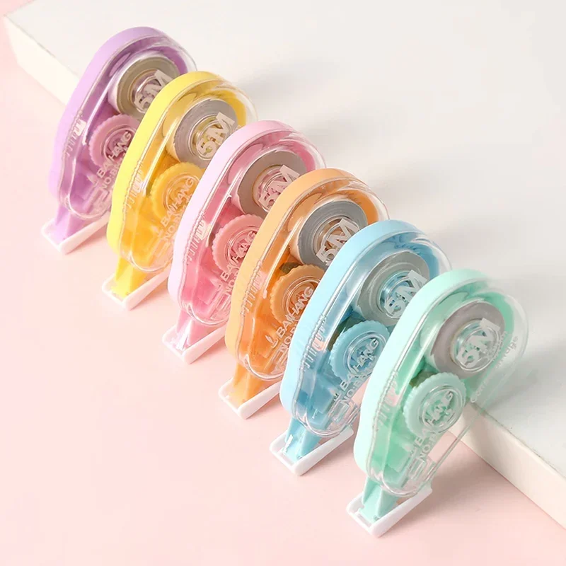 6 ピース/セットホワイトアウト修正テープ複数色学生かわいい - Correction Tape Roller のレビューと価格