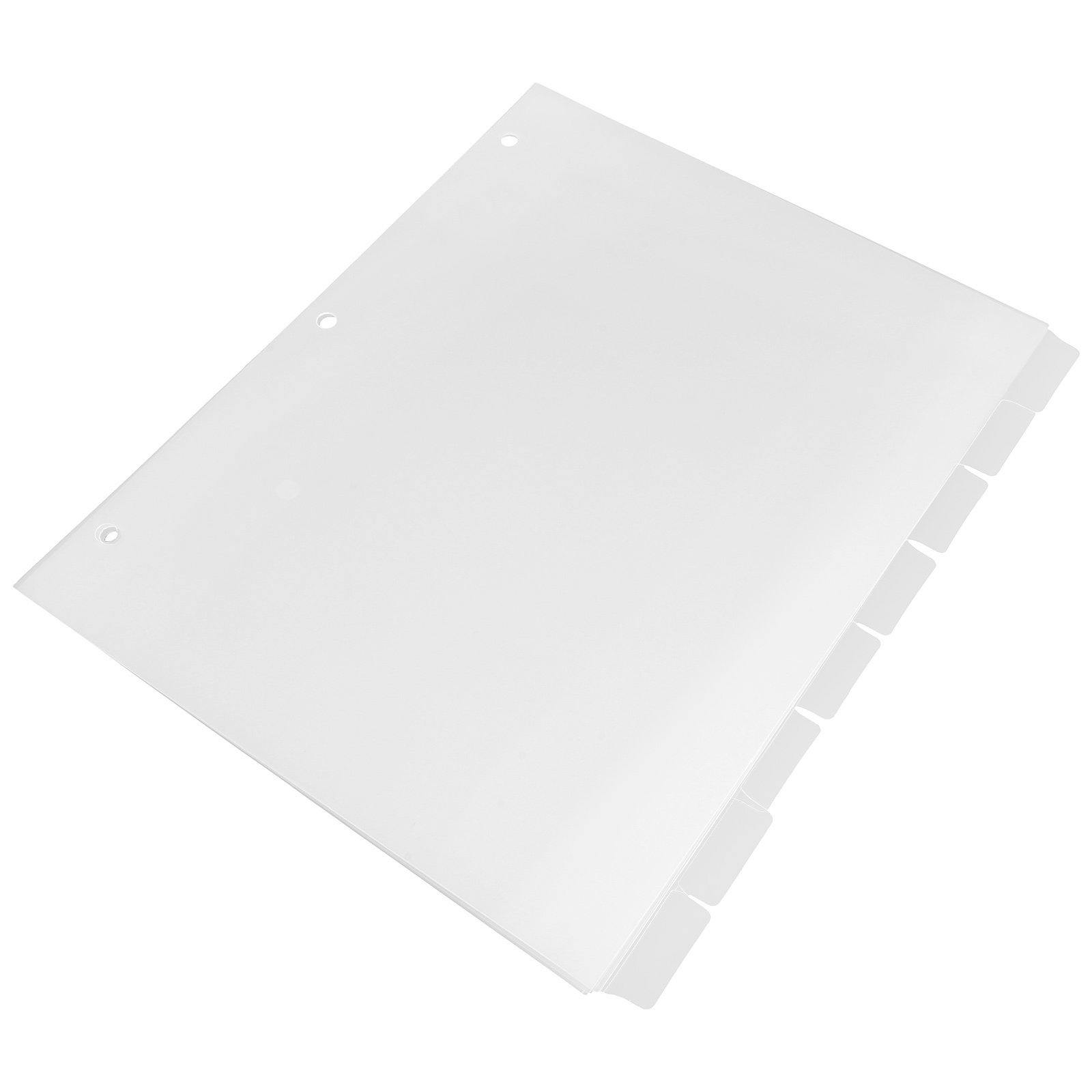 8枚入りインデックスディバイダー、丈夫なプラスチック製、取り - Index Tab Divider のレビューと価格