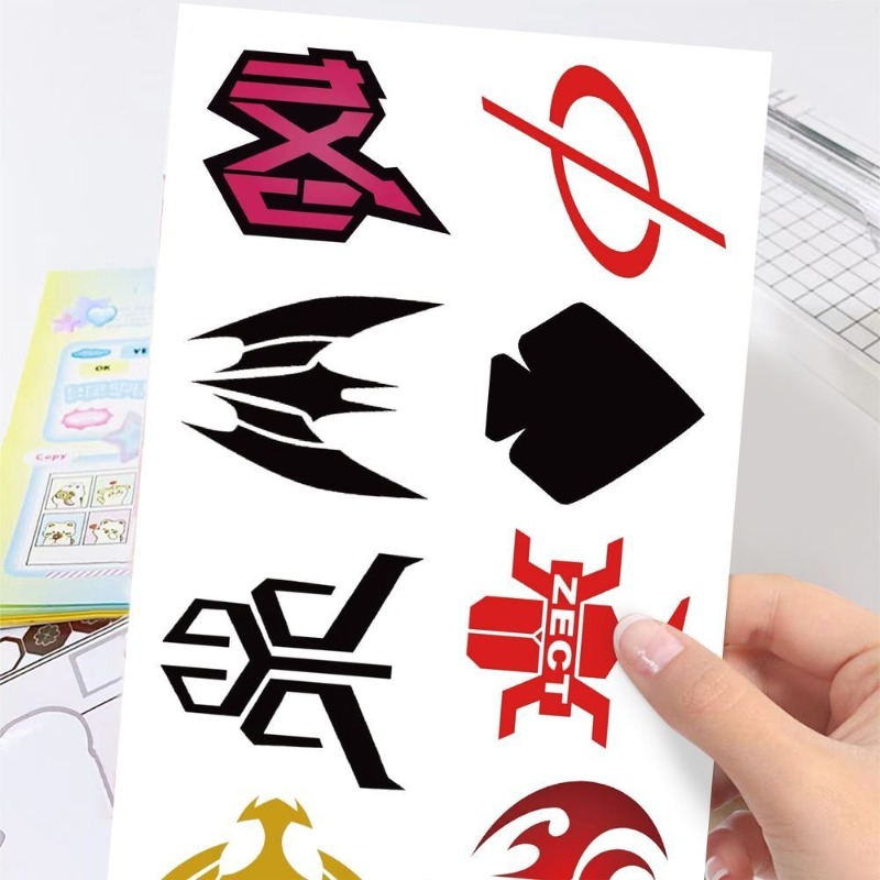 60 枚の仮面ライダーロゴステッカークリエイティブデカール防 - Memo Pad Sticky のレビューと価格